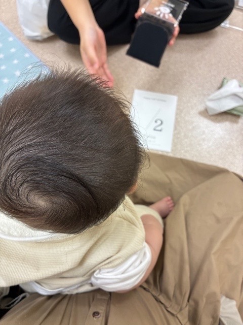 足型を取る様子