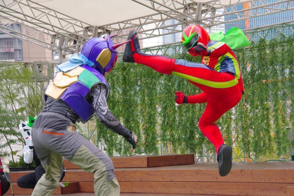 奈良 住宅展示場イベント キッズ体験パーク ヒーローショー トマティーん