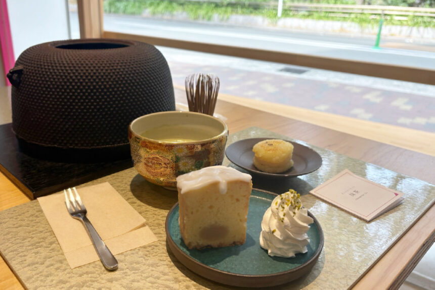 CHASHITSU time　大阪　日本茶　体験　和　カフェ　靭公園　茶室　抹茶体験　おはぎバーガー　和スイーツ