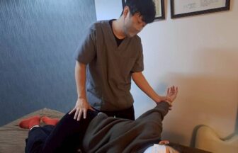 骨盤計測 太ももサイズ 計測 骨盤矯正 肩こり 腰痛 整体施術 ハーフポール ボディメイク