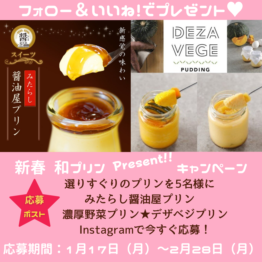 和プリンのプレゼントキャンペーン - ドットコムおおさか