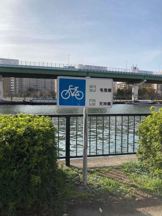 毛馬桜之宮公園　自転車