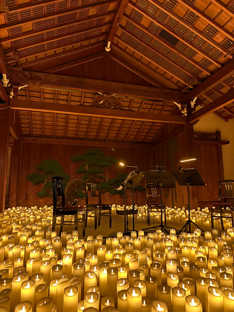 中央区　大槻能楽堂　キャンドルライトコンサート Candlelight コンサート　コンサート　キャンドル　弦楽四重奏　バイオリン　クラシック　ジブリ　名曲　candlelight: 久石譲の音楽の世界　candlelight: 久石譲の音楽の世界 大阪　久石譲　Fever