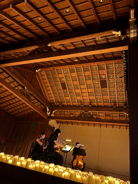 中央区　大槻能楽堂　キャンドルコンサート　 candlelight コンサート　コンサート　キャンドル　弦楽四重奏　バイオリン　クラシック　ジブリ　名曲
