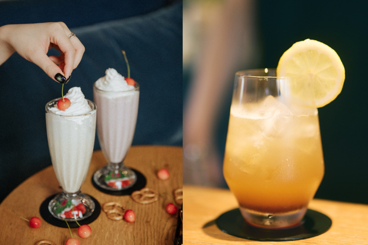 弁天町　HOTEL SHE, OSAKA ミルクシェイク クラフトコーラ SHE, SIDE DINER　ピザ　カフェ　ホテル併設 クリスマスマーケット 音楽イベント　ギャラリー