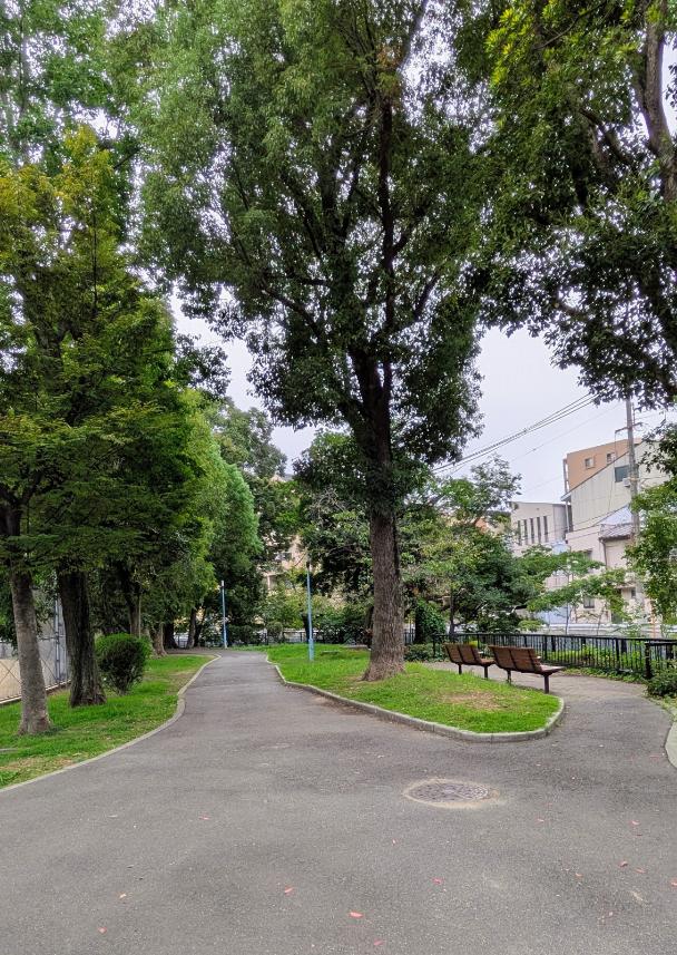 東住吉区 うるし堤公園 遊歩道