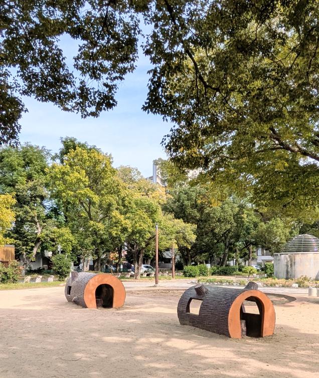 住吉区　住吉公園　木の小屋
