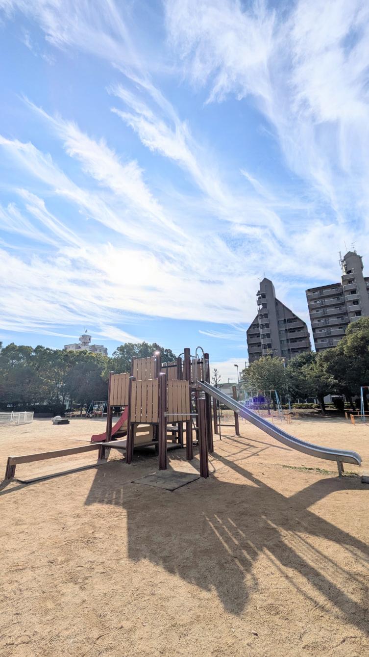 東住吉区　長居公園　南こども広場　複合遊具