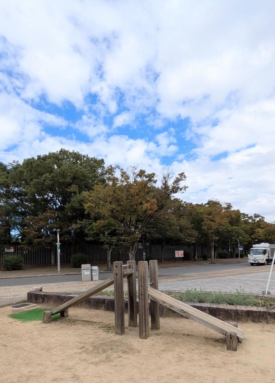 東住吉区　長居公園　南東こども広場　運動器具