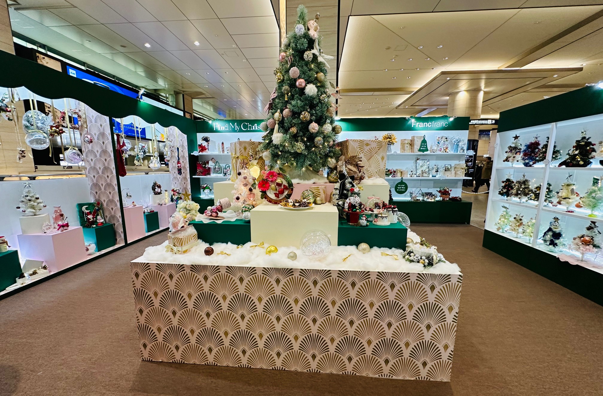 フランフラン ガラス オーナメント サンタ 猫 プレゼント NOBLE GEMS