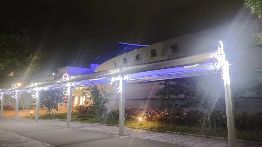 京都水族館、夜のすいぞくかん
