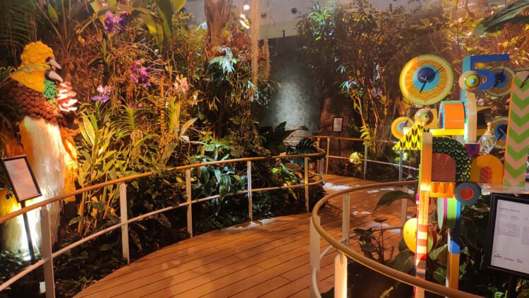 自国の魅力を軸に展示を構成しているインドネシアパビリオン