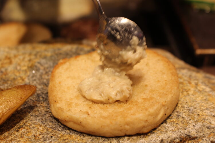 赤ふじ、ハンバーガー