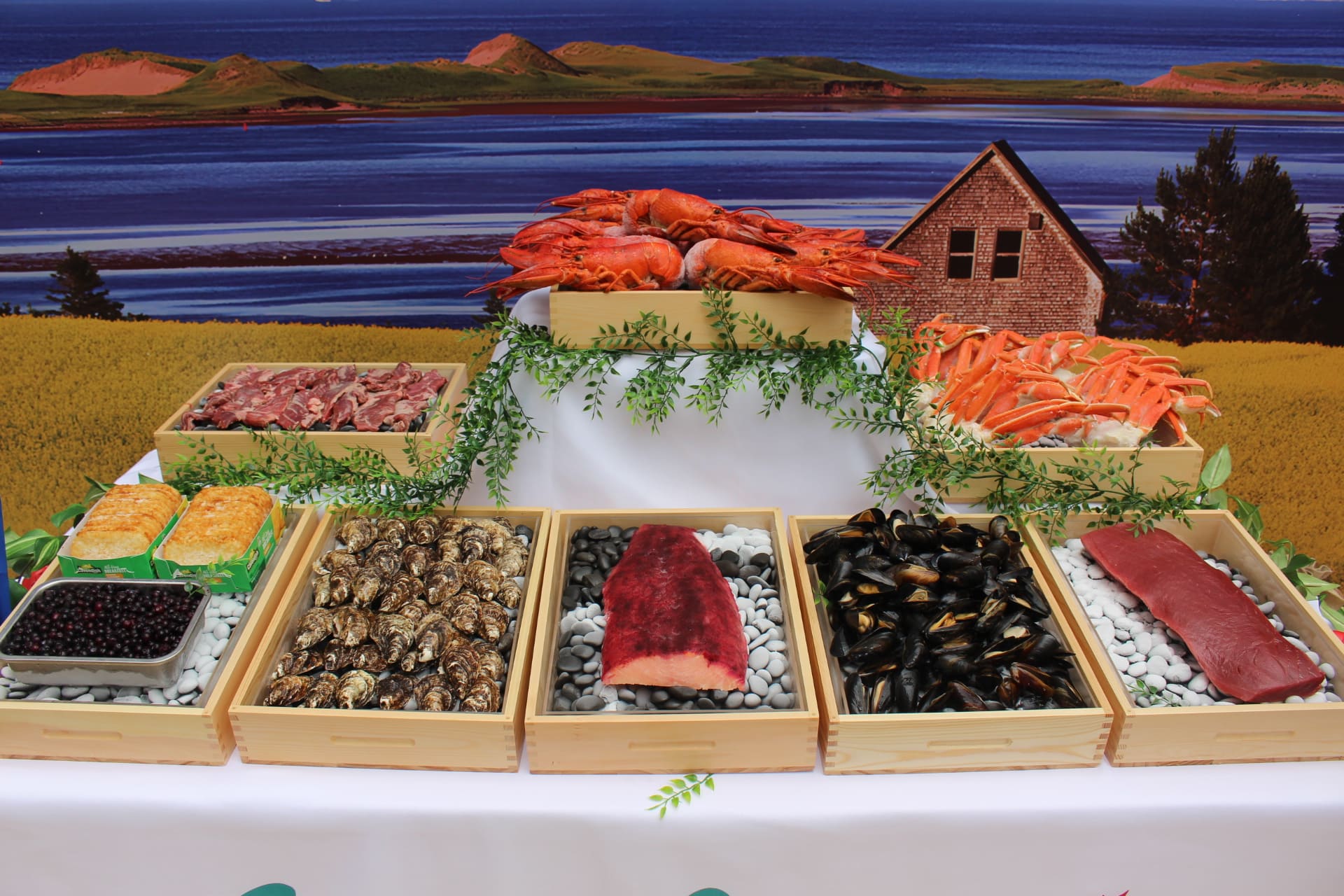 カナダパビリオンで開催されたプリンスエドワード島の食のイベント