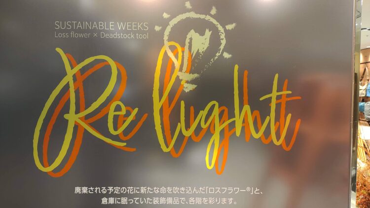 大丸梅田店、relight、再倖築、ロスフラワー