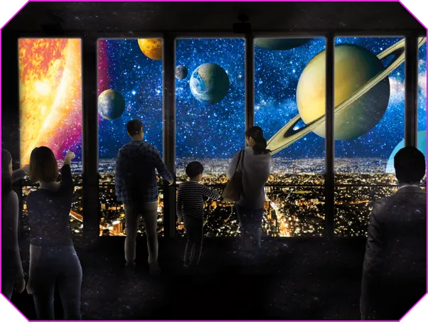 あべのハルカス、ハルカス300、イマーシブプロジェクションマッピング