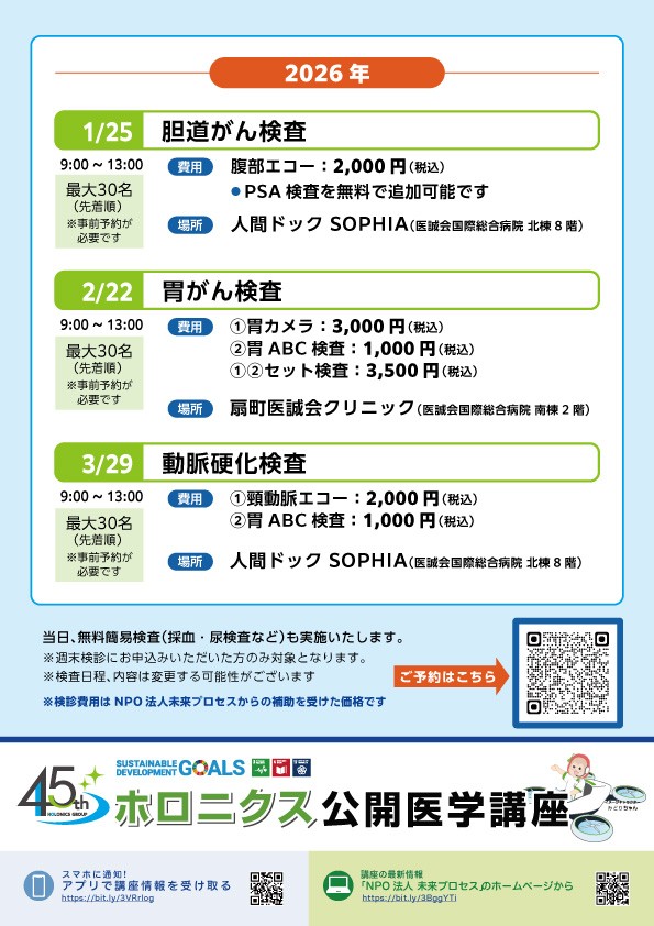 胆道がん、エコー検査、医療法人医誠会