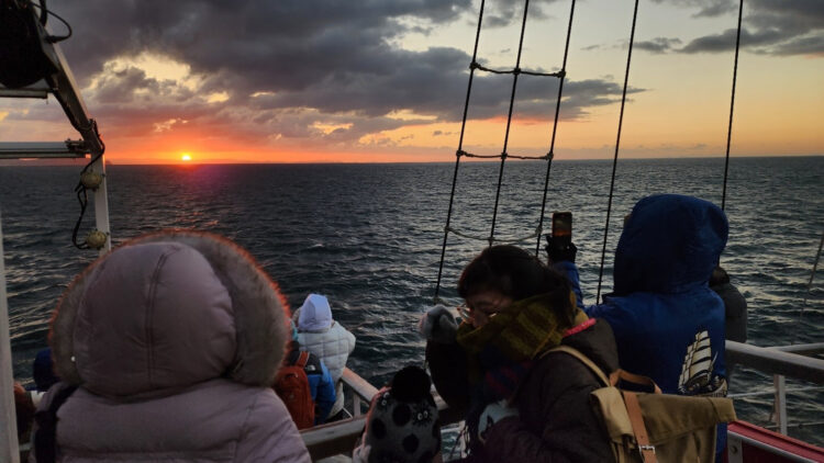 うずしおクルーズ、淡路島、初日の出