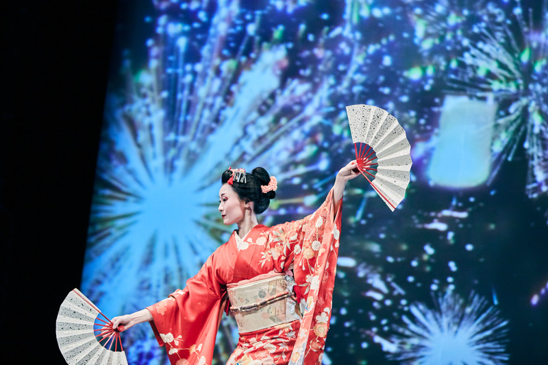 日本舞踊 イマーシブ日本舞踊 Immersive Nihon Buyo 舞 −MAI− 扇寿舞踊団 扇寿栄之丞　HITOHATA 株式会社一旗　プロジェクションマッピング　大阪公演ABCホール　ナレッジシアター