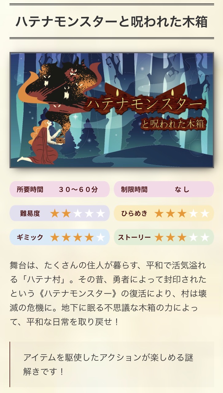 はてな珈琲店 大阪梅田　謎解きカフェ　謎解き　体験型カフェ　謎解き巡り　あんバター　ハテナモンスターと木箱