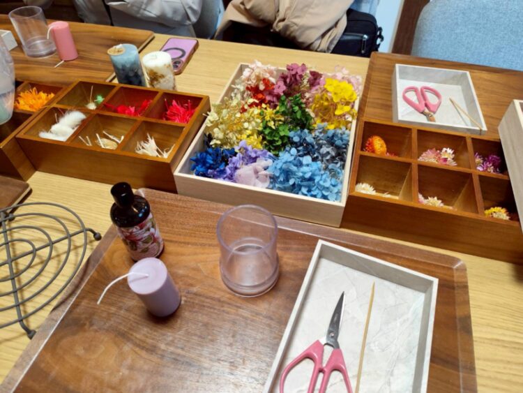 botanical candle MUSUBI