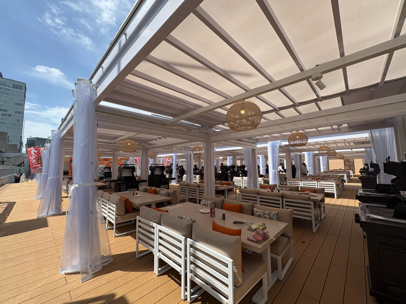 グリルピア リンクス梅田　梅田駅直結　LINKS UMEDA屋上　BBQスポット　手ぶらBBQ