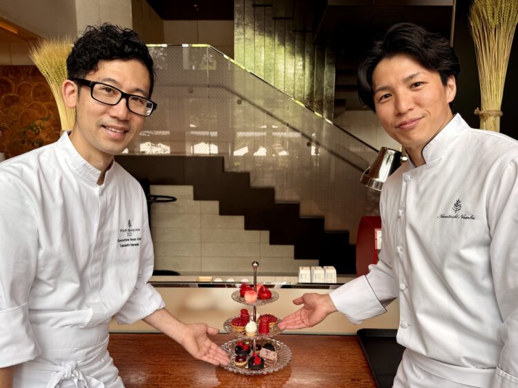 フォーシーズンズホテル京都、バカラ、サマーピーチ・クリスタルアフタヌーンティー