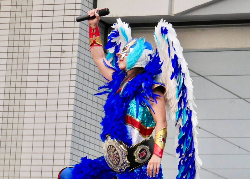 港区　弁天町　観覧無料　港区プロレスまつり いじめ撲滅プロレス　防犯教室　フライング・ペンギン　チャリティイベント