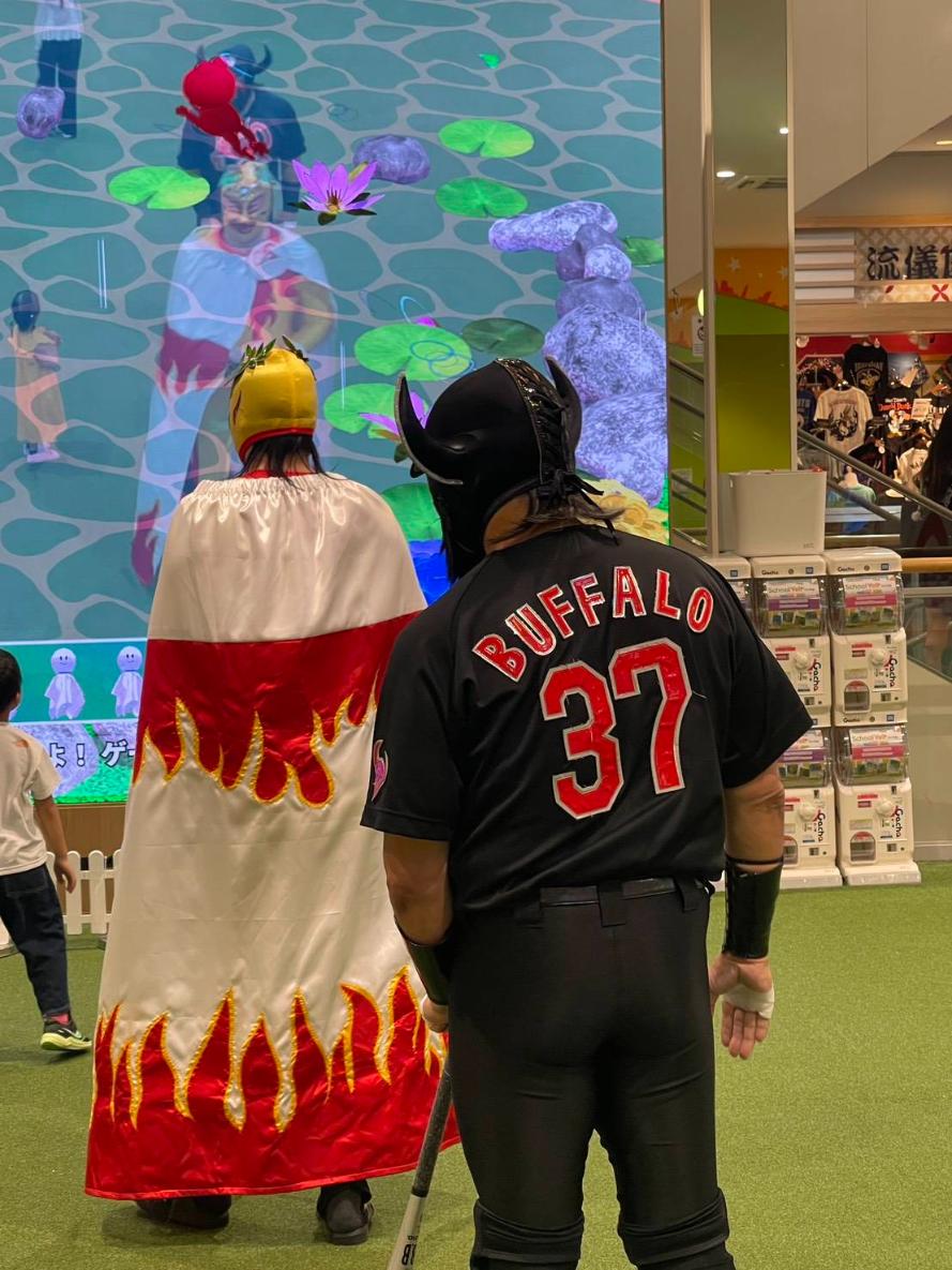 SHIBANIWA デジタルサイネージ AR体験 ビック・サン20th ブラックバッファロー