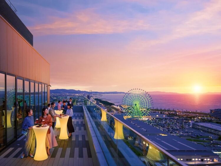 OMO関西空港、夕陽、星野リゾート、よなよなムーンウォーク、よなよなご近所ビアガーデン