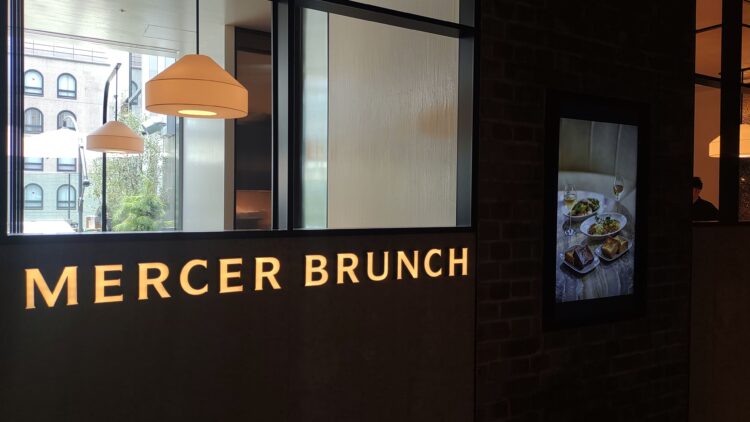 クオーツ心斎橋、ランチ、MERCER BRUNCH