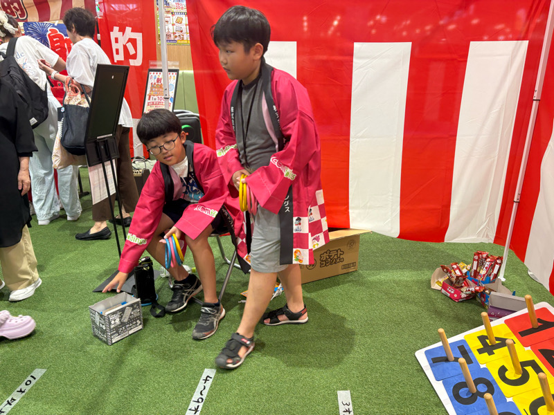 大阪府守口市　イオンモール大日　SHIBANIWA大縁日　トマティーン　射的、わなげ　スマートボール　ヨーヨー釣り　ストラックアウト　千本くじ