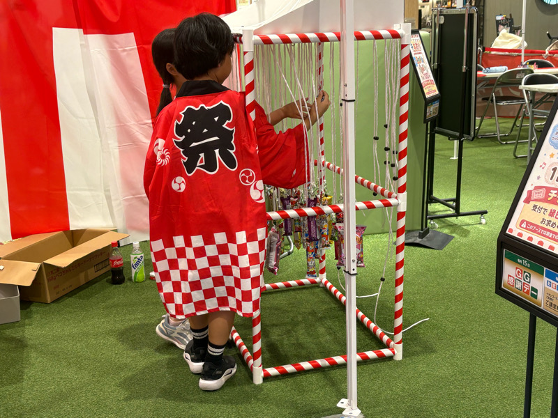 大阪府守口市　イオンモール大日　SHIBANIWA大縁日　トマティーン　射的、わなげ　スマートボール　ヨーヨー釣り　ストラックアウト　千本くじ