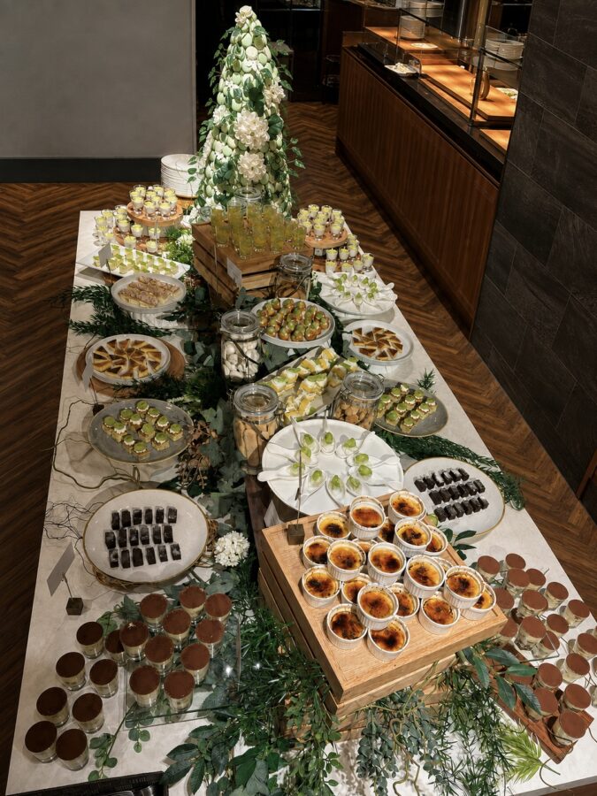 心斎橋駅直結　本格イタリアン　デザートブッフェ　Cucina Bella デザートブッフェ　クッチーナ ベッラ　Nishideria ミシュラン 大丸心斎橋店