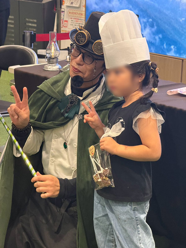 イオンモール大日　イベント　マノワール先生の魔法のお菓子学校
