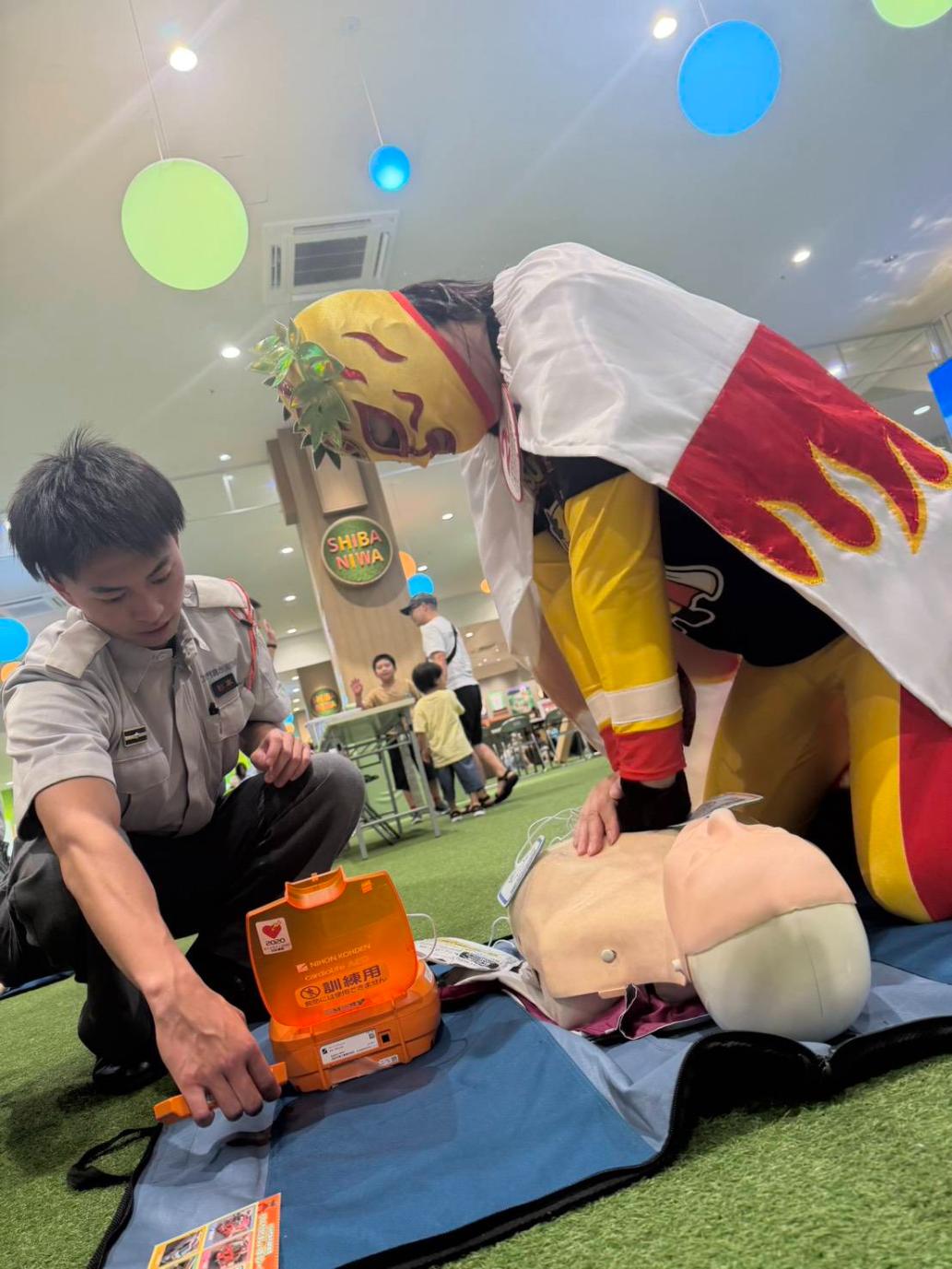 イオンモール大日　救命救急イベント　心肺蘇生　AED　