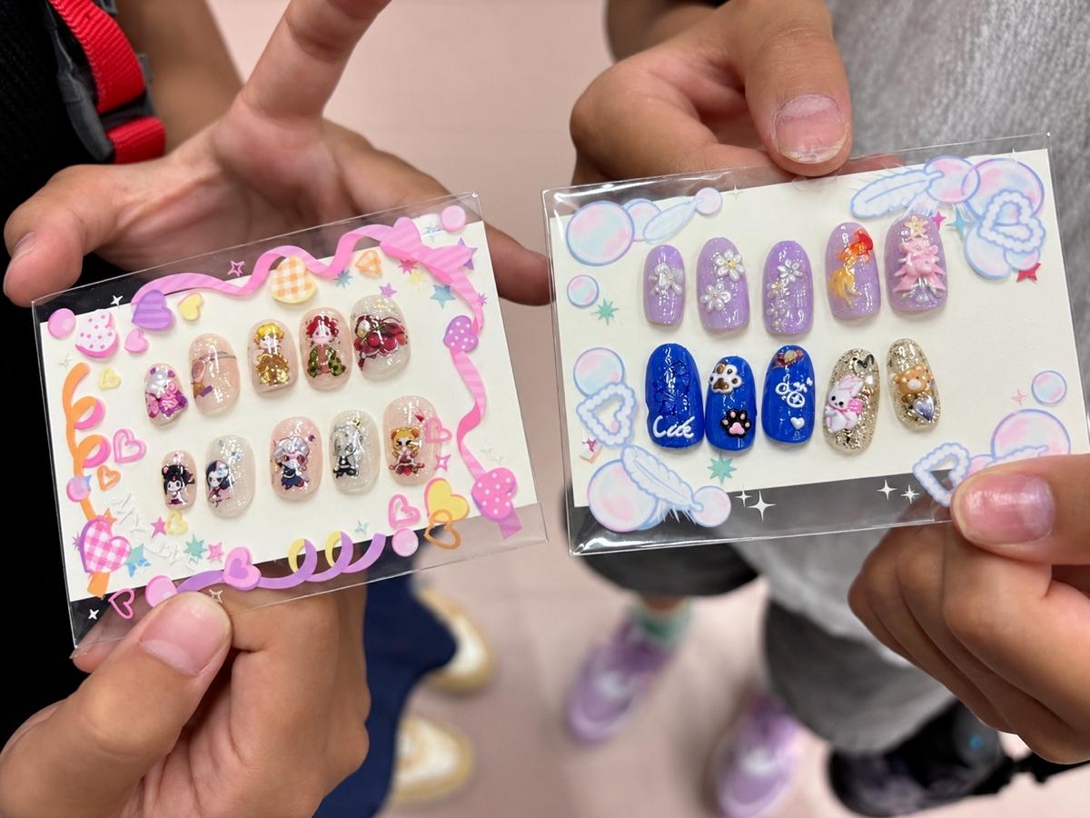 高槻住宅展示場 キッズ体験パーク ブース ネイルチップづくり&ネイル体験