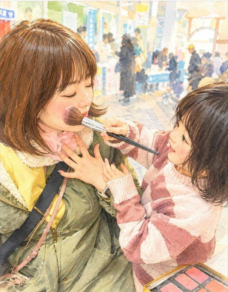 高槻住宅展示場 キッズ体験パーク ブース ママのメイク体験