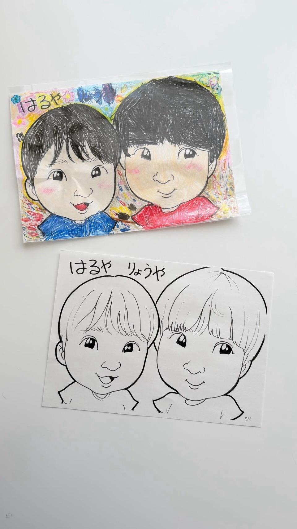 高槻住宅展示場 キッズ体験パーク ブース 似顔絵